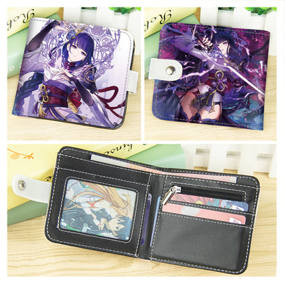 Anime Short Peripheral Two-dimensional God Walnut Men's Wallets