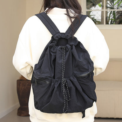 Canvas Fashion Nylon Large Capacity Drawstring Backpacks