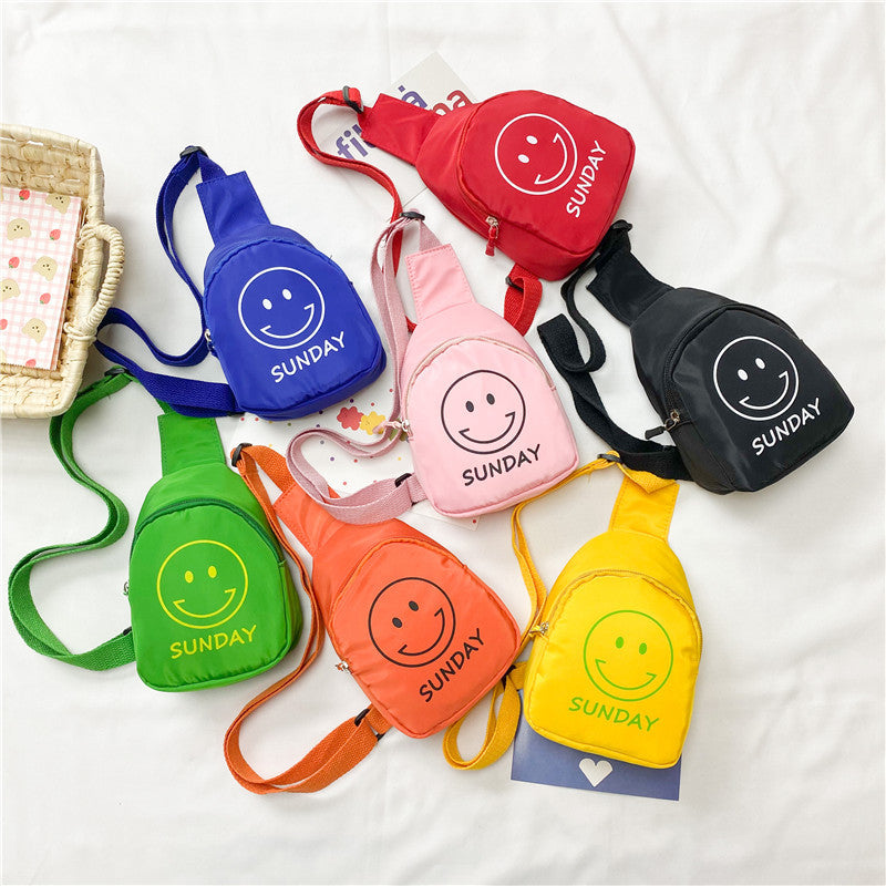 Mini sacs banane pour enfants avec visage souriant mignon pour petit garçon