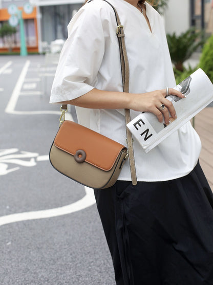 Sacs à bandoulière en cuir véritable pour femmes Broadcast Fashion Saddle First