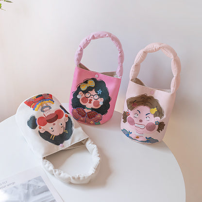 Women's Underarm Cute Cartoon Hand Gift Handbags