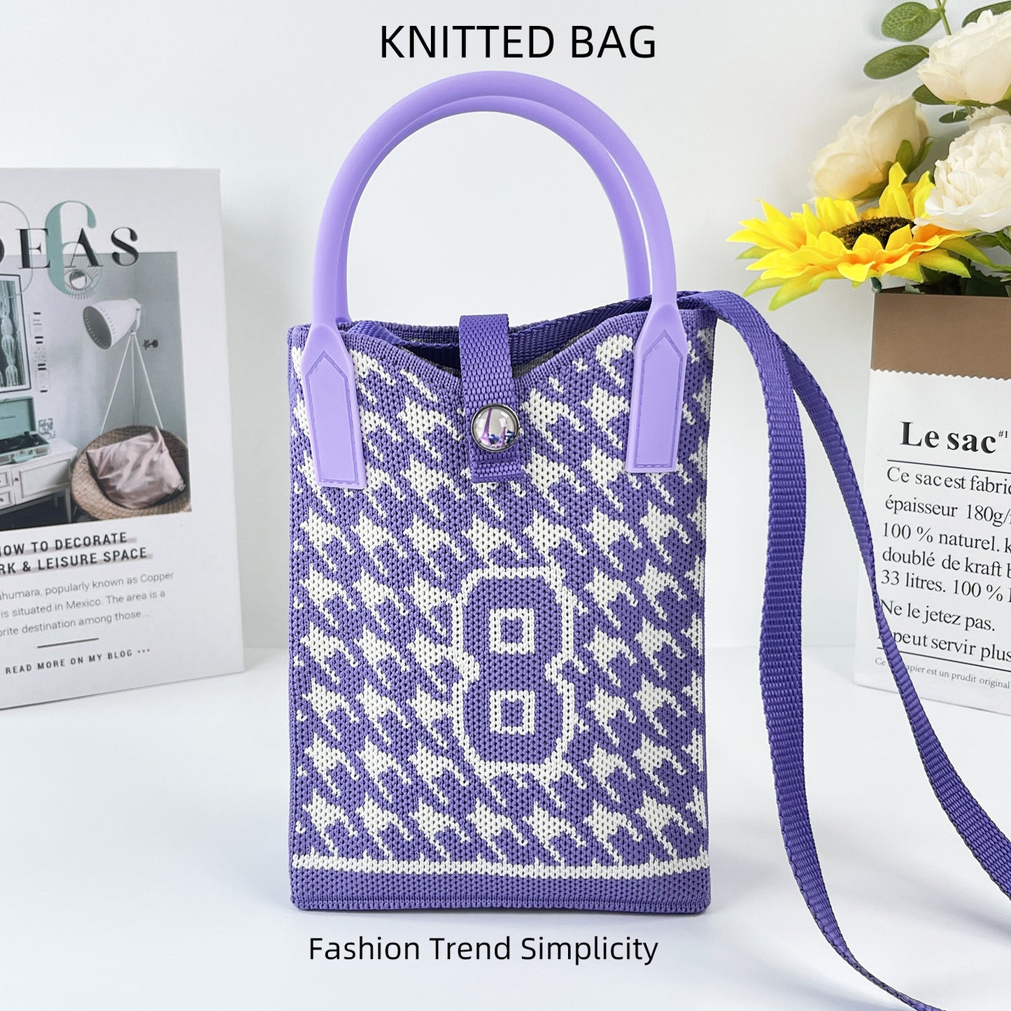 Attractive Knitted Mobile Mason Korean Mini Handbags