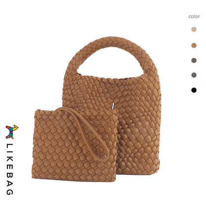 Elastic Fabric Woven Advanced Hand-woven Portable Handbags