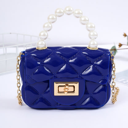 Candy Color Chain Change Packet Pearl Crossbody Bags