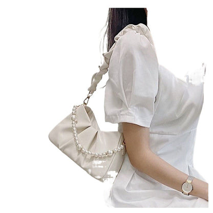 Women's Fashion High-grade Cloud Texture Pleated Niche Shoulder Bags