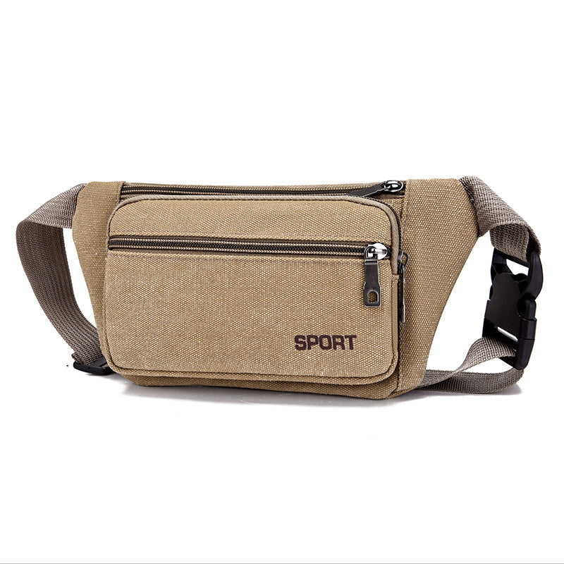 Mobile Canvas Construction Site Work Waterproof Men's Waist Packs