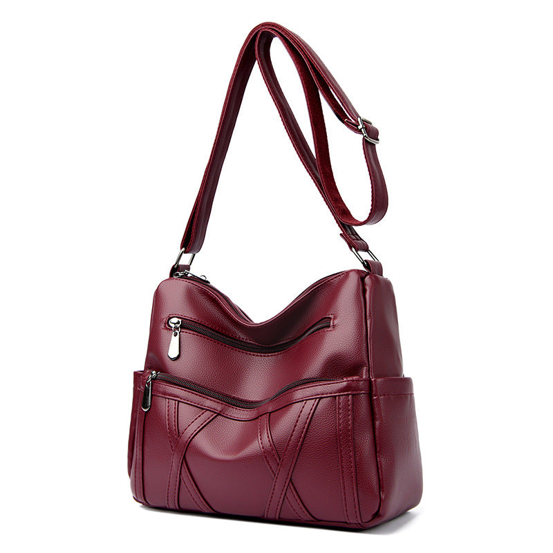 Women's Soft Leather Fashion Mother Large Capacity Shoulder Bags