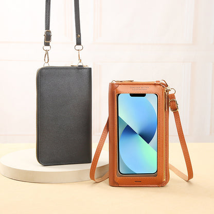 Women's Touch Screen Multifunctional Transparent Mini Mobile Phone Bags