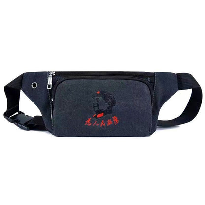 Trendy Unique Charming Cell Portable Canvas Men's Waist Packs