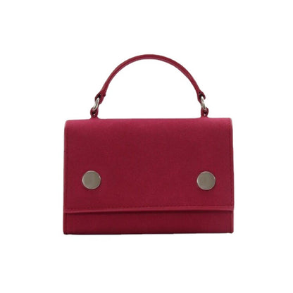 Women's Rose Red Pink Small Square Summer Crossbody Bags