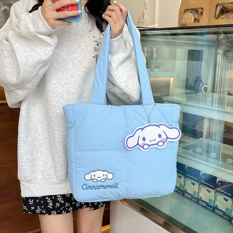 Rabbit Down Cloth Large Capacity Good-looking Handbags