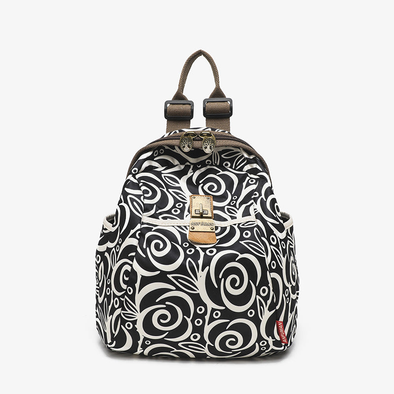 Capacity Ethnic Style Trendy Printed Fashionable Backpacks