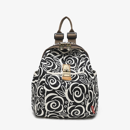 Capacity Ethnic Style Trendy Printed Fashionable Backpacks