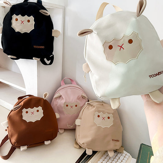 Attractive Stylish Cute Lamb Lightweight Canvas Children's Backpacks