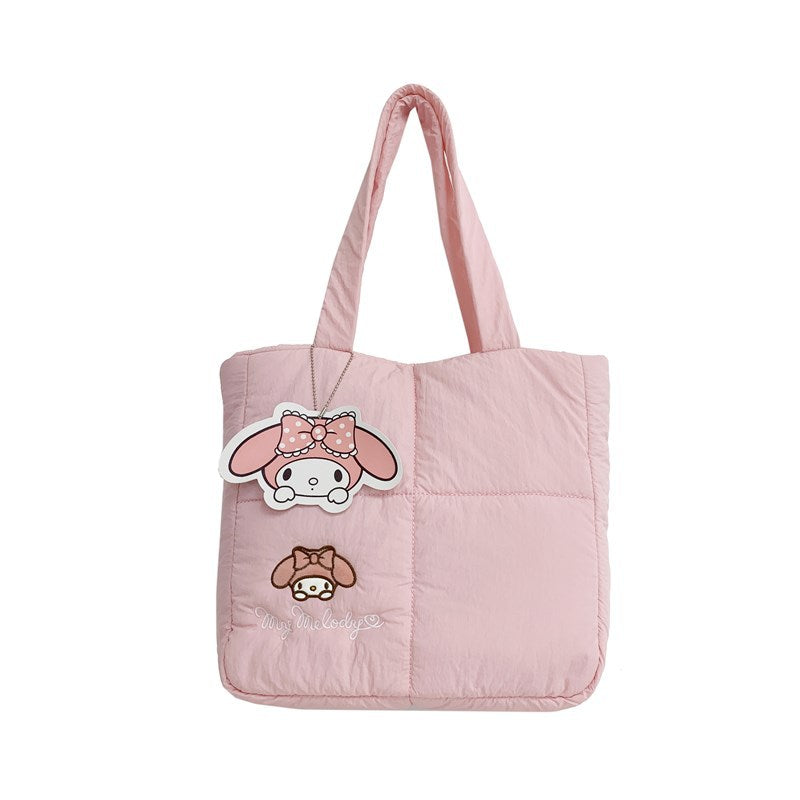 Rabbit Down Cloth Large Capacity Good-looking Handbags