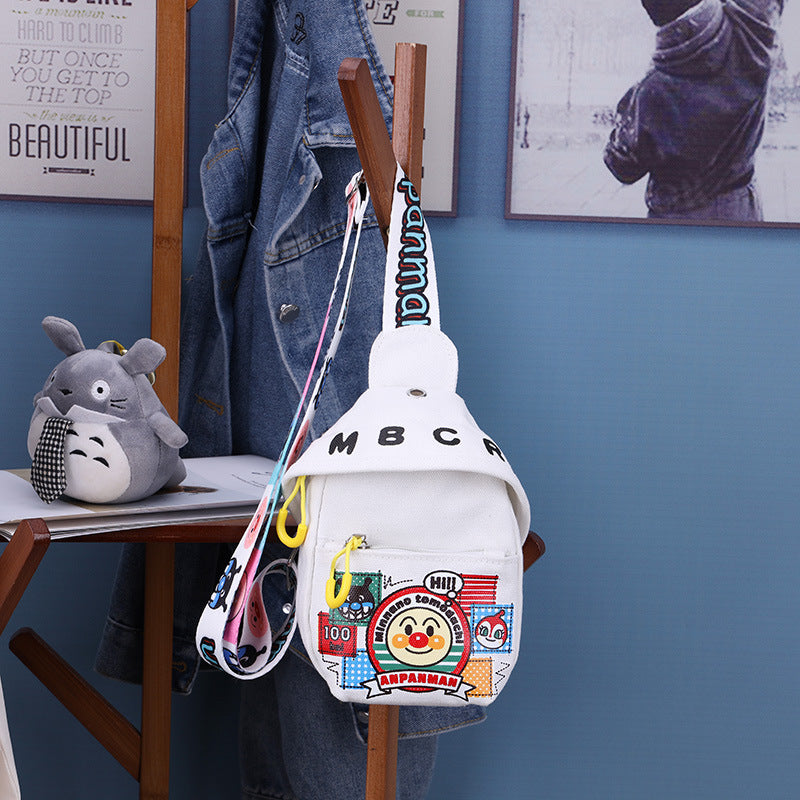 Women's & Children's & Cartoon Canvas Small Fashionable Korean Waist Packs