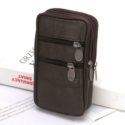 Men's Authentic Leather Mobile Manual Work Phone Bags