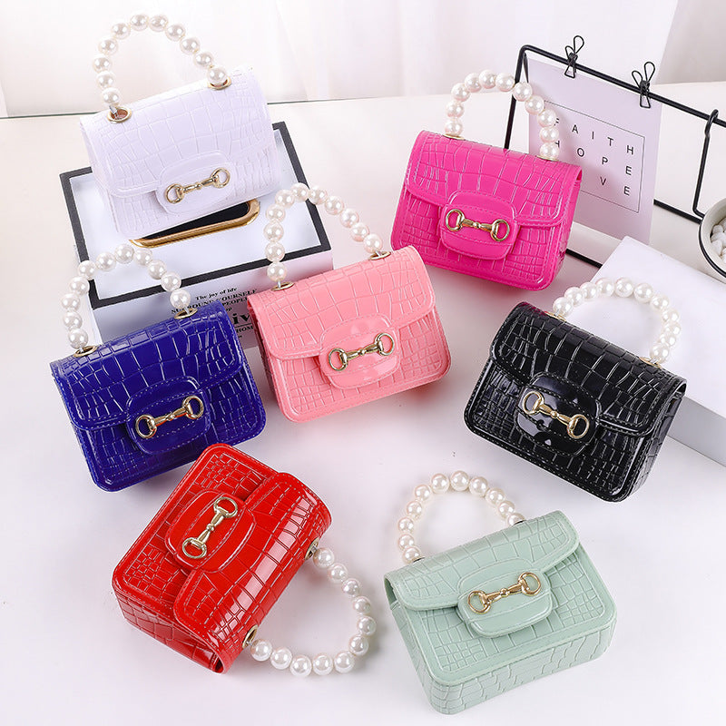 Women's Fashion Pearl Chain Portable Mini Pouch Children's Coin Purse