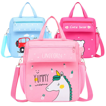 Children's Korean Style Tuition Cute Portable Document Large Elementary School Students' Schoolbags