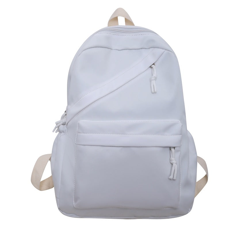 Capacity Fashionable Korean Style Solid Color Backpacks