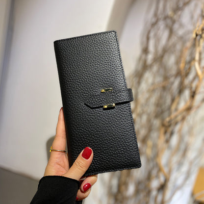 Women's Genuine Leather Long Design High Sense Ladies Wallets