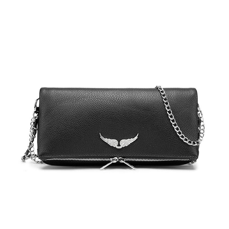 Women's Wings Metal Chain Terms Spanish Fashion Crossbody Bags