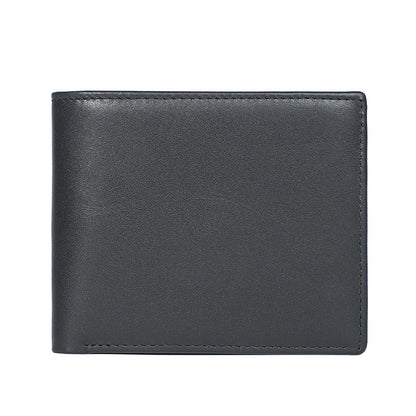 Porte-cartes rétro en cuir de vache véritable pour homme avec plusieurs emplacements