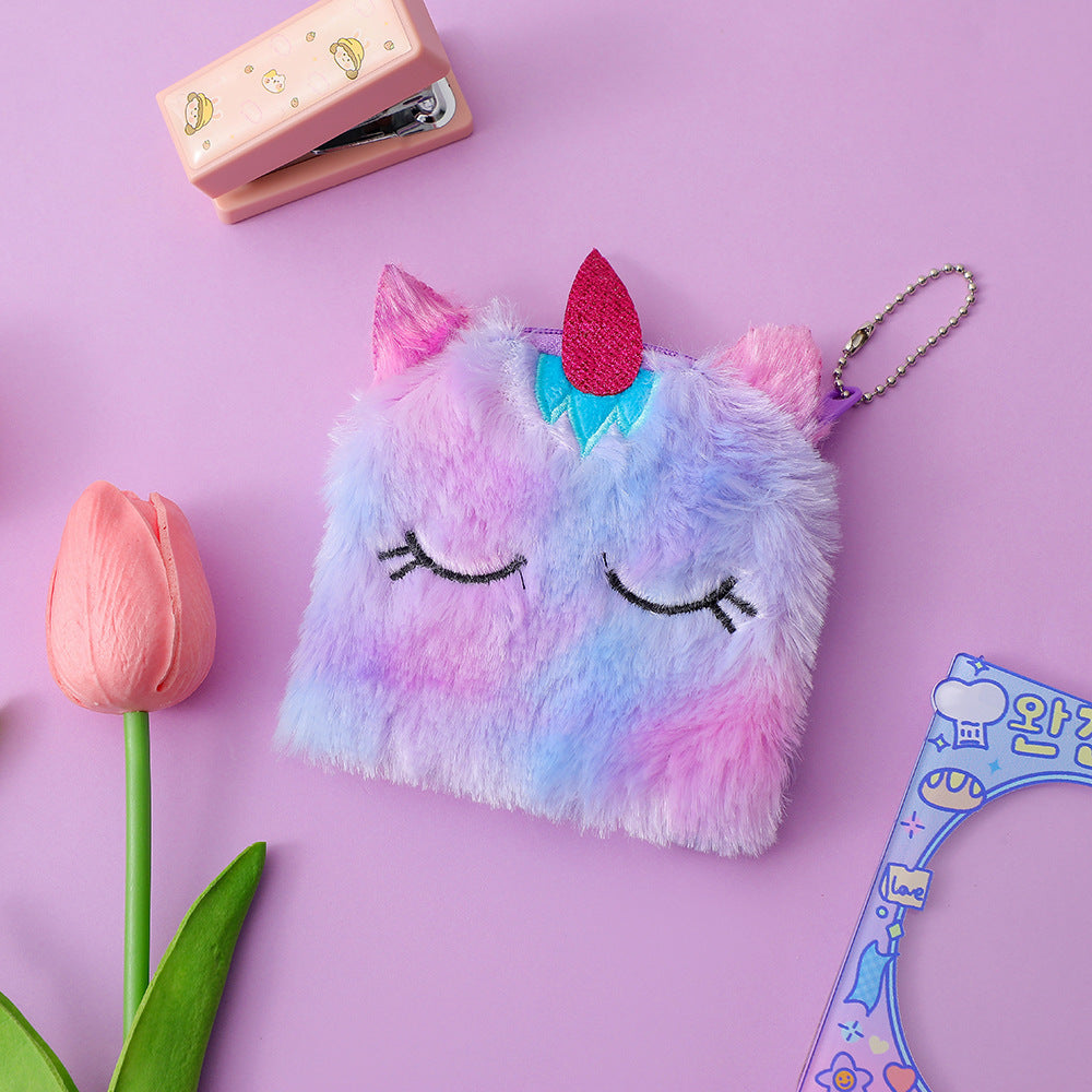 Cadeaux de licorne de dessin animé pour enfants Sacs-cadeaux en peluche