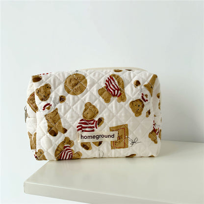 Bear Large Capacity Cotton Printing Storage Bags