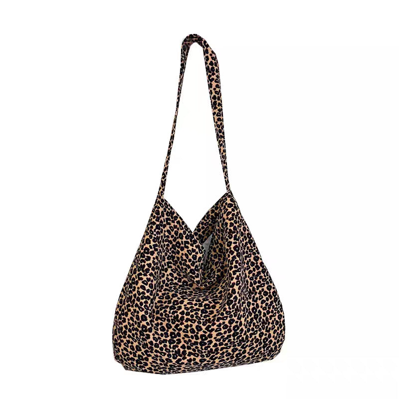 Women's Leopard Print Western Style Canvas Female Crossbody Bags