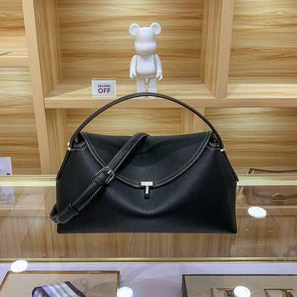 Women's Simple Commute Grain Surface Shape Flap Handbags