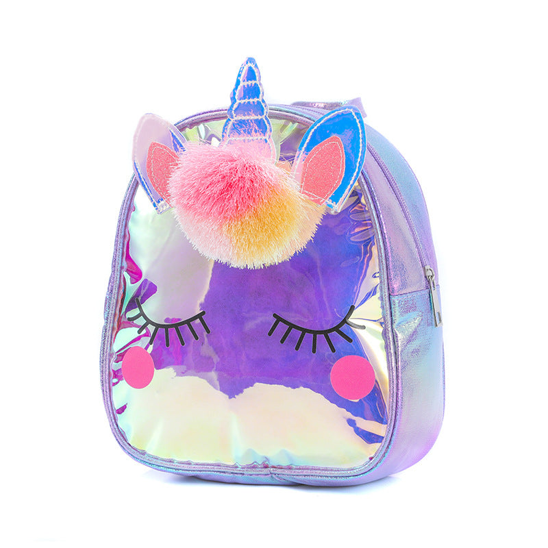 Sac à dos transparent pour enfants Little Princess Fantasy Laser Unicorn