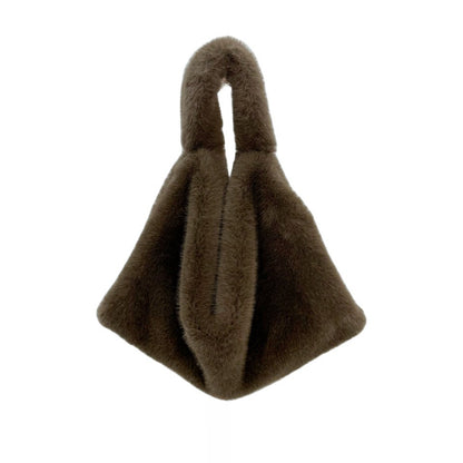 Soft Touch Furry Plush Hand High-grade Handbags