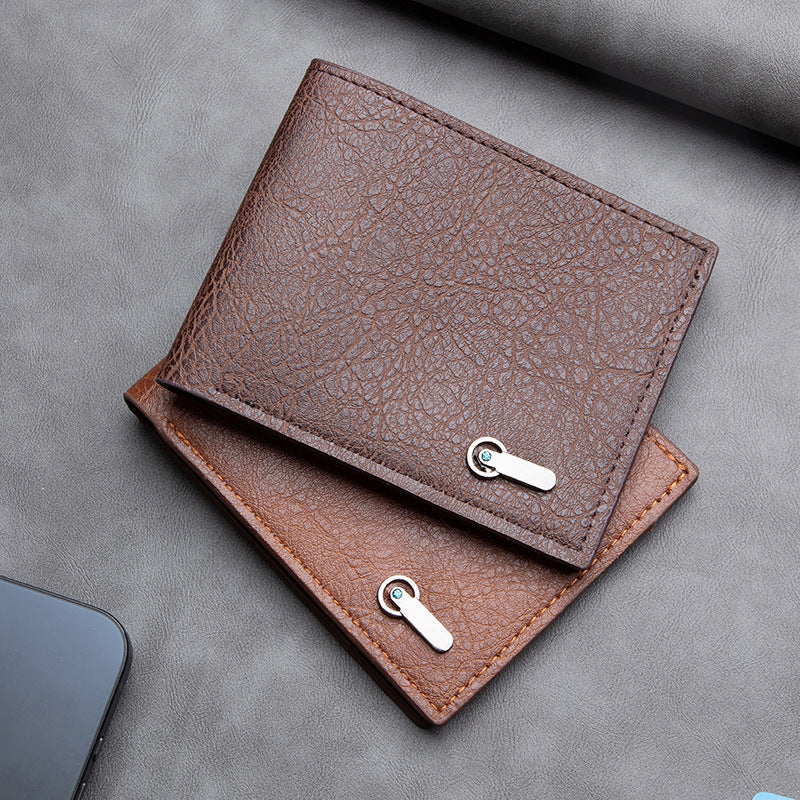 Glamorous Men's Elegant Business Short Leather Men's Wallets