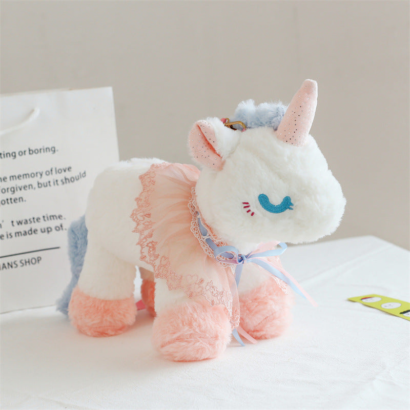 Children's Cartoon Lolita Unicorn Cute Animal Plush Crossbody Bags