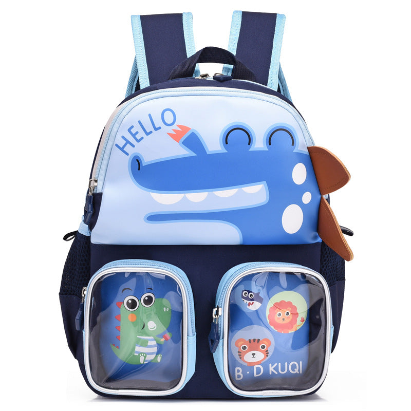 Children's Cartoon Boys Dinosaur Unicorn Lightweight Children's Backpacks