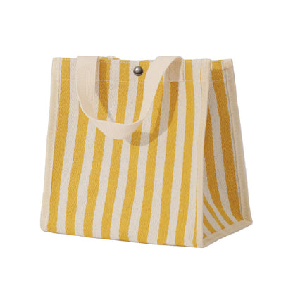 Striped Shopping Portable Thick Canvas Mom Bags