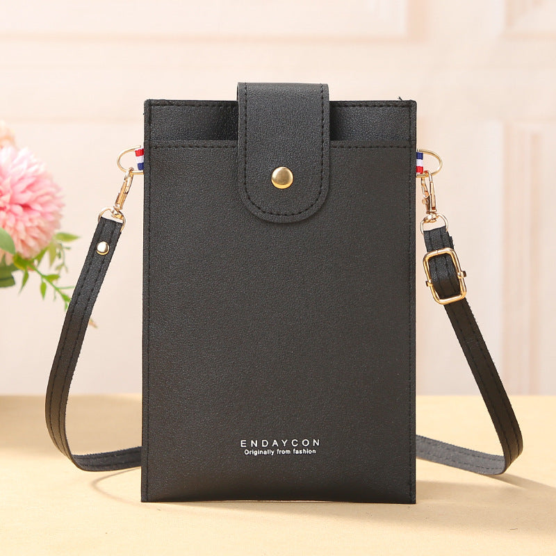 Women's Solid Color Fashion Simple Small Vertical Phone Bags