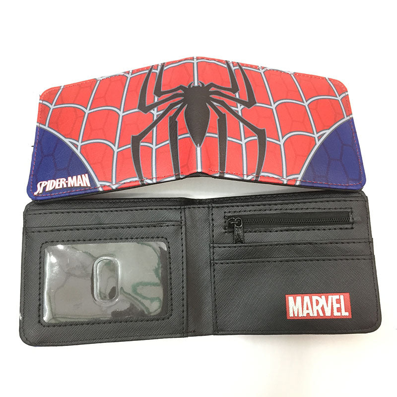 Men's Super Heros Short Black Spider Green Ladies Wallets