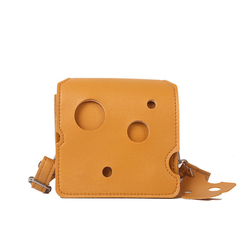 Trendy Cute Mini Hole Cheese Triangle Bags