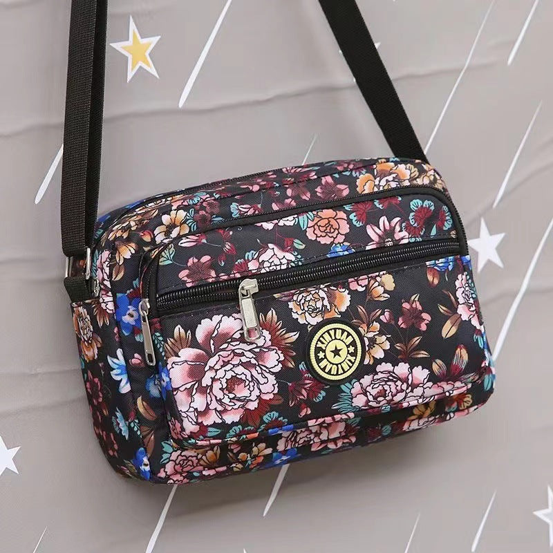 Women's Korean Style Oxford Mummy Flower Cloth Crossbody Bags