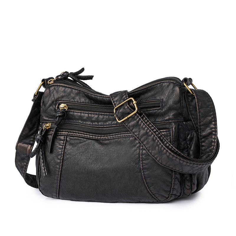 Women's Leather Urban Simple Large Capacity Lady Crossbody Bags