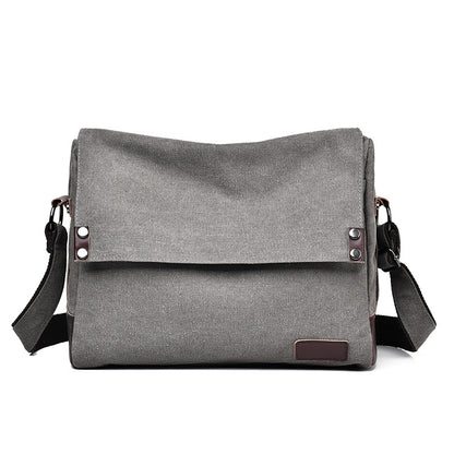 Men's Korean Large Capacity Fashion Canvas Trendy Men's Messenger Bags