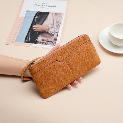 Layer Cowhide Clutch Fashion Trendy Mobile Phone Bags