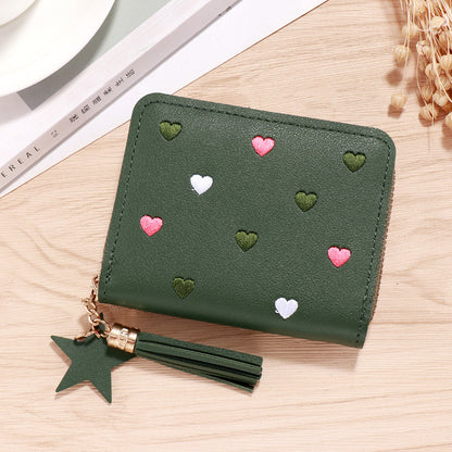 Women's Charming Simple Short Zipper Multifunctional Ladies Wallets