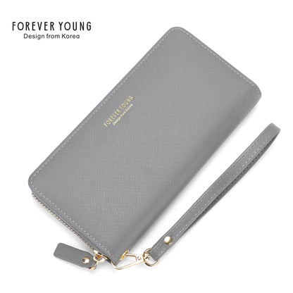 Women's Trendy Popular Long Zipper Clutch Ladies Wallets