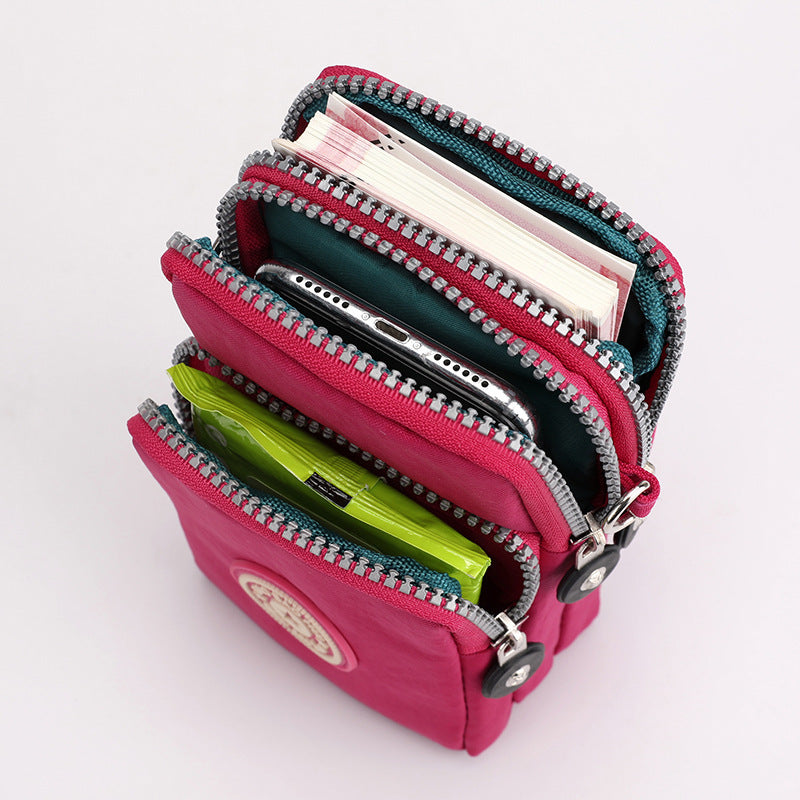 Korean Style Mobile Female Fabric Halter Phone Bags