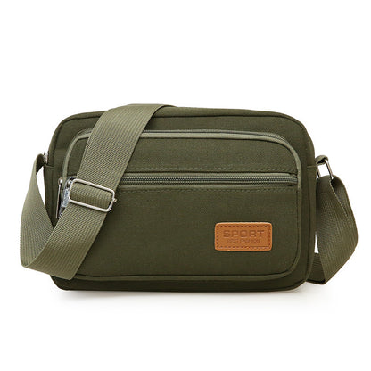 Men's Large Capacity Canvas Simple Leisure Stall Men's Messenger Bags