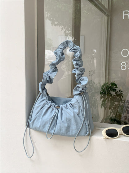 Women's Spring Korean Trendy Artistic Nylon Cloth Shoulder Bags