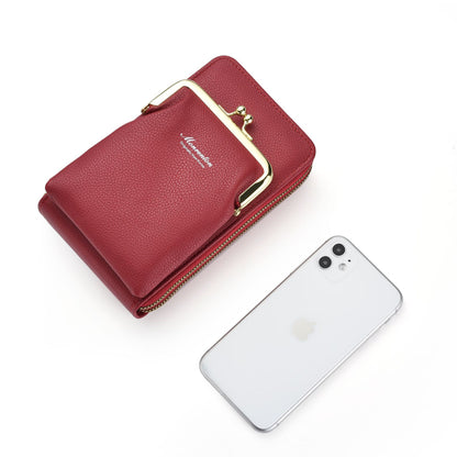 Female Simple Korean Style Double Zipper Ladies Wallets